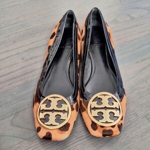 Tory Burch Pony Hair Leopard flats 9.6